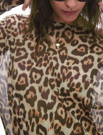 Rochie lunga Top Shop, animal print Animal print