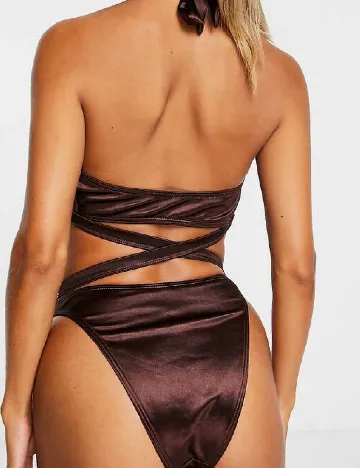 Costum de baie South Beach Curve, maro Maro