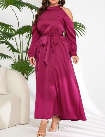 Rochie lunga SHEIN CURVE, magenta