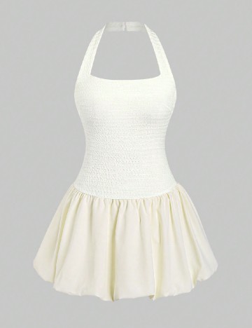 Rochie scurta SHEIN, ecru