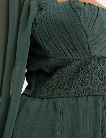 Rochie scurta ASOS Curve, verde