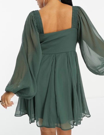 Rochie scurta ASOS Curve, verde