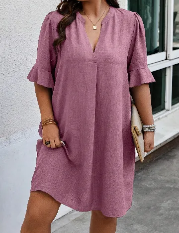 Rochie scurta SHEIN CURVE, lila Mov