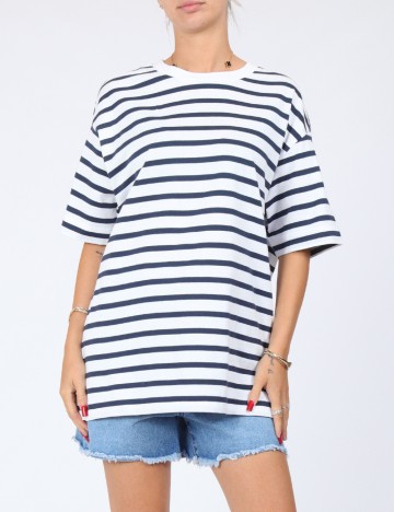 Tricou Oversize Pull&Bear, alb