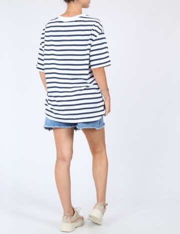 Tricou Oversize Pull&Bear, alb