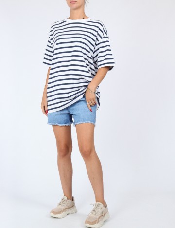 Tricou Oversize Pull&Bear, alb