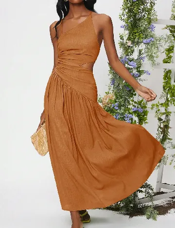 Rochie lunga SHEIN, caramiziu Maro