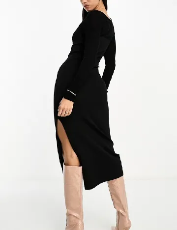 Rochie medie ASOS, negru Negru