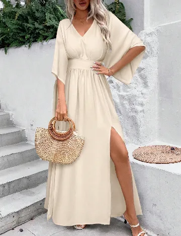 Rochie lunga SHEIN, crem Crem