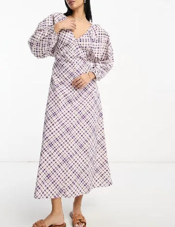 Rochie lunga ASOS, mov/alb Mov