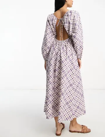 Rochie lunga ASOS, mov/alb Mov