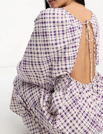 Rochie lunga ASOS, mov/alb Mov