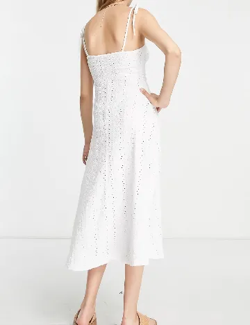 Rochie medie ASOS, alb Alb