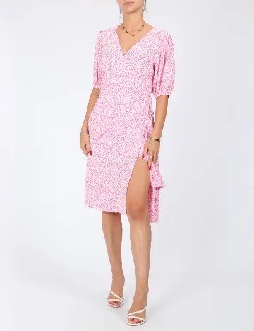 Rochie medie Vero Moda, roz Roz