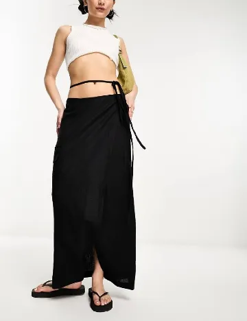 Fusta Weekday, negru Negru