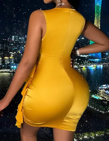 Rochie scurta SHEIN, galben Galben