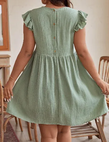 Rochie scurta SHEIN CURVE, verde Verde