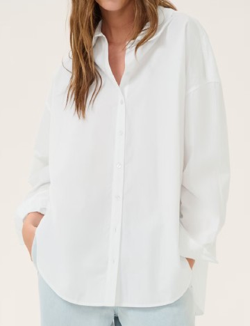 Camasa Oversize My Essential Wardrobe, alb