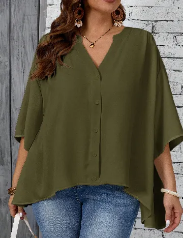 Bluza Emery Rose Curve, verde Verde