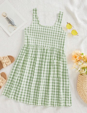 Rochie scurta SHEIN, verde