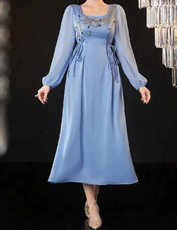 Rochie lunga SHEIN, albastru Albastru