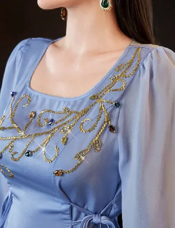 Rochie lunga SHEIN, albastru Albastru