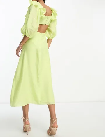 Rochie medie Nobody s child, verde Verde