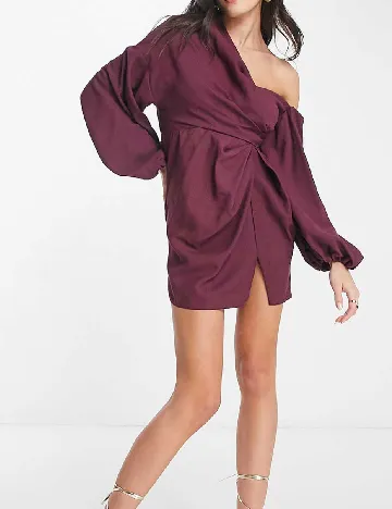Rochie scurta ASOS, pruna Mov