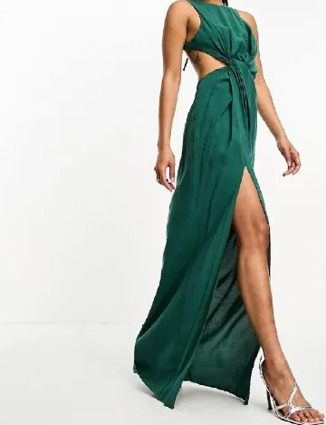 Rochie lunga ASOS, verde Verde