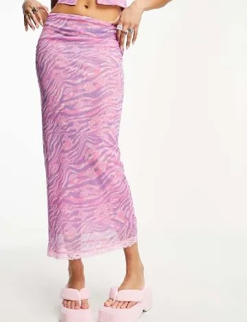 Fusta ASOS, roz Roz
