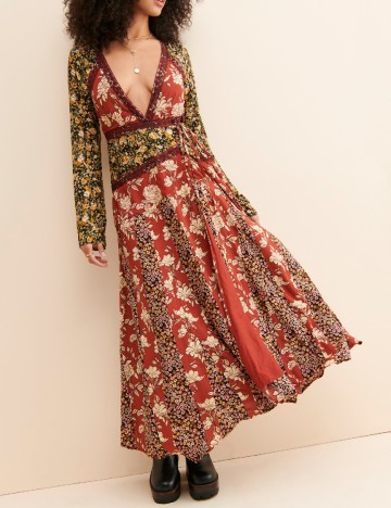 Rochie lunga Free People, mix culori