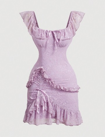 Rochie scurta SHEIN, lila