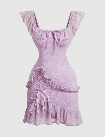 Rochie scurta SHEIN, lila Mov