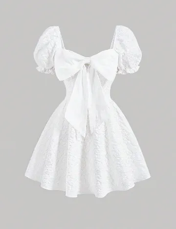 Rochie scurta SHEIN, alb Alb