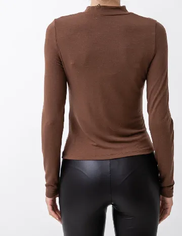 Bluza Pieces, maro Maro