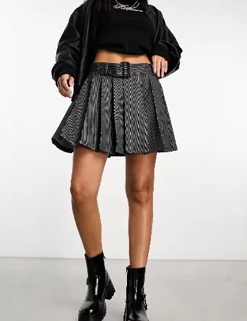 Fusta ASOS, gri inchis Gri