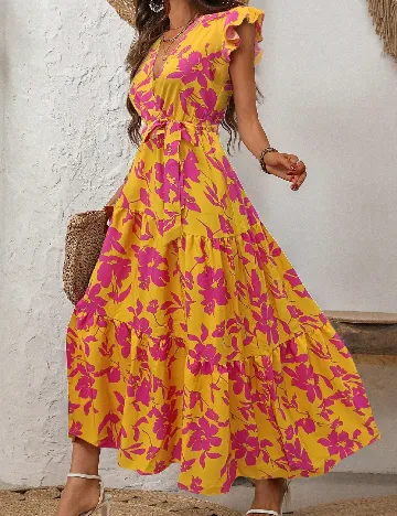 Rochie lunga SHEIN, floral print Floral print
