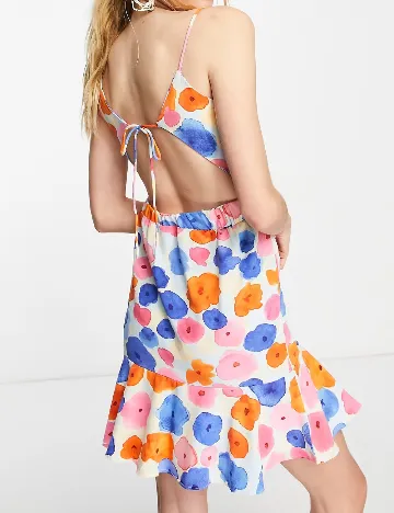 Rochie scurta Vila, floral print Floral print