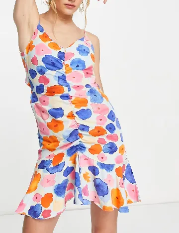 Rochie scurta Vila, floral print Floral print