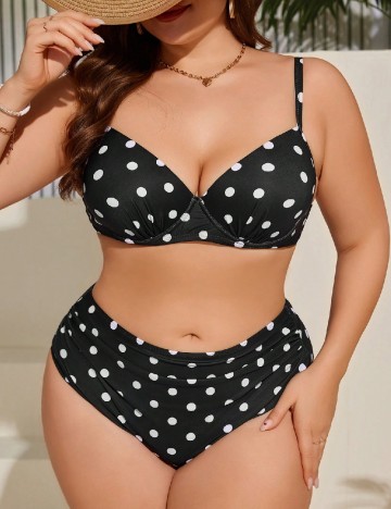 Costum de baie SHEIN CURVE, negru