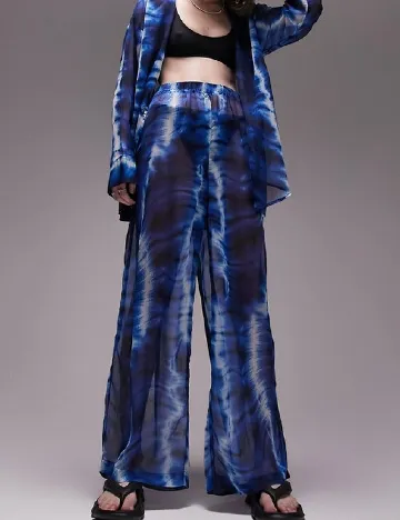 Pantaloni de plaja Top Shop, albastru Albastru