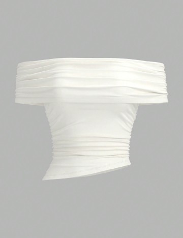 Top SHEIN, ecru