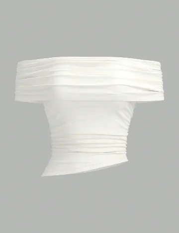 Top SHEIN, ecru Alb