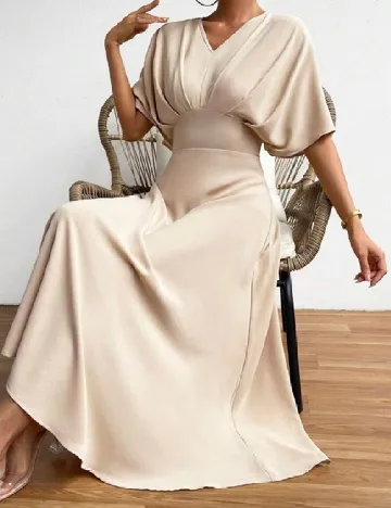 Rochie lunga SHEIN, bej Crem