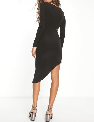 Rochie medie Public Desire, maro inchis