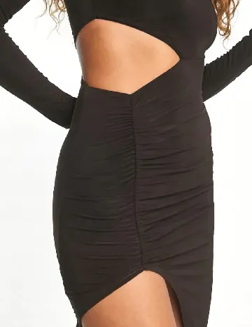 Rochie medie Public Desire, maro inchis Maro