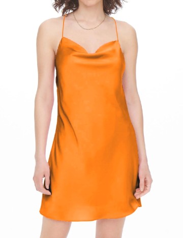 Rochie scurta Only, portocaliu