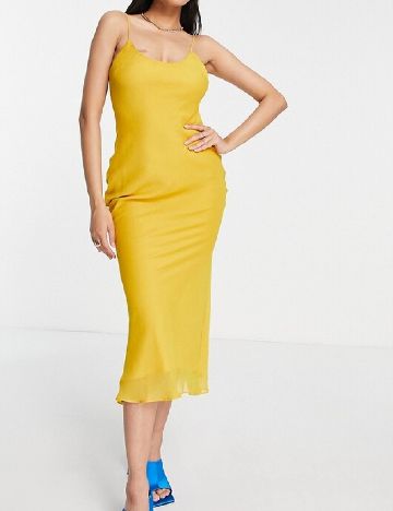 Rochie medie ASOS, galben