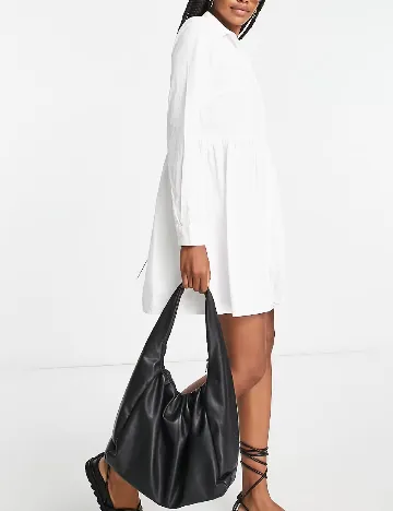 Rochie scurta ASOS, alb Alb