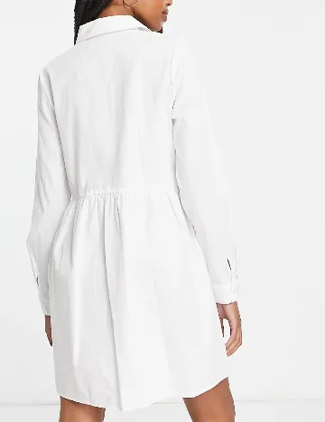 Rochie scurta ASOS, alb Alb